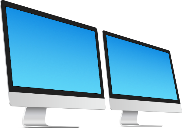 iMac 桌面一体机PSD 模板下载（可用于展示网页作品）