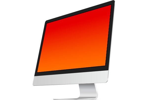 iMac 桌面一体机PSD 模板下载（可用于展示网页作品）